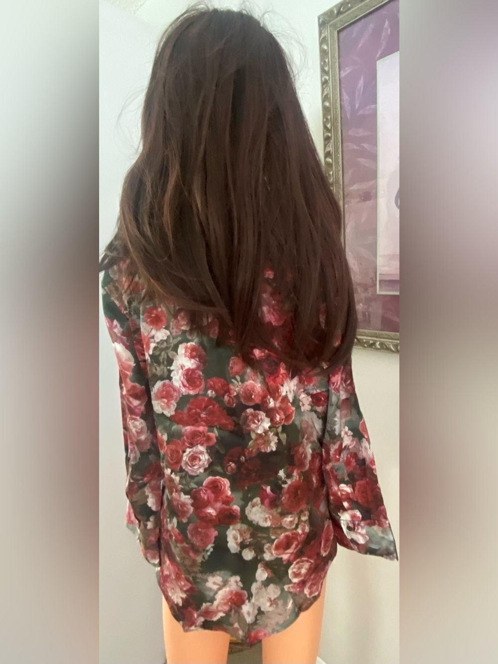 NEW L'AGENCE MULTI FLORAL TYLER SILK BUTTON DOWN BLOUSE - Picture 9 of 15